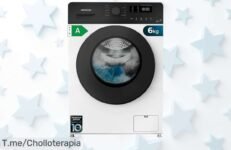 Lava rápido sin esfuerzo con lavadora Cecotec 6 kg motor inverter y vapor potente manchas rebeldes Aprovecha ya este super chollo precio loco oferta limitada que vuela