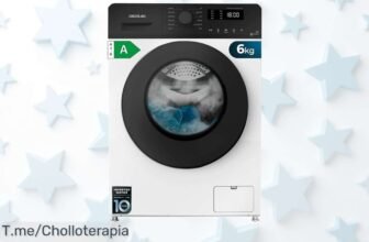 Lava rápido sin esfuerzo con lavadora Cecotec 6 kg motor inverter y vapor potente manchas rebeldes Aprovecha ya este super chollo precio loco oferta limitada que vuela