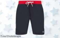 Le Shark Scala pantalones cortos de felpa en rojo con caída de precio brutal y super chollo para renovar tu look ya mismo no lo dejes escapar corre que vuelan