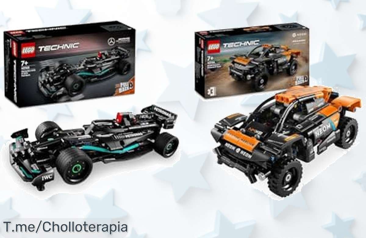 Lego Technic MercedesAMG y McLaren Extreme E a precio loco con acción manual corre, monta y gana este ofertón exclusivo aprovecha el descuento brutal ya