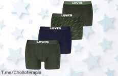 Levi’s bóxer 4 pack con doble bragueta sujeción firme oferta nunca vista descuento brutal precio loco aprovecha este súper chollo antes que se acabe ya