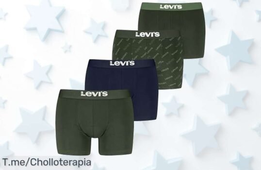 Levi’s bóxer 4 pack con doble bragueta sujeción firme oferta nunca vista descuento brutal precio loco aprovecha este súper chollo antes que se acabe ya