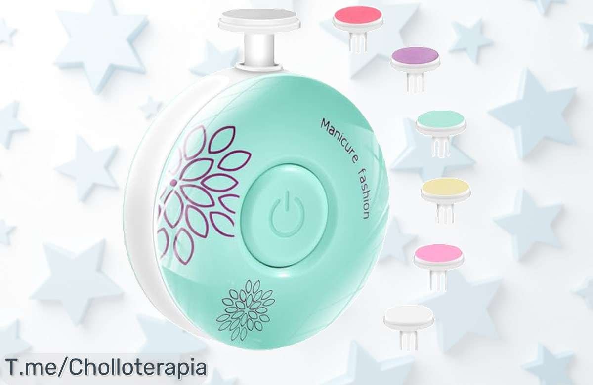 Lima eléctrica 6 en 1 para uñas de bebé con descuento brutal nunca visto aprovecha este ofertón a precio loco y consigue manicuras perfectas ¡Oferta limitada corre ya!