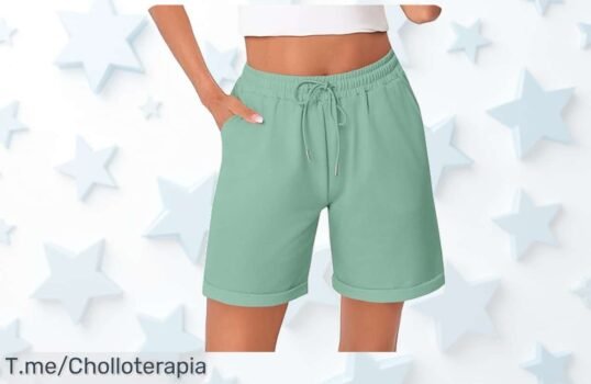 Litherday shorts mujer con cintura alta y bolsillos grandes precio loco nunca visto disfruta un verano fitness único corre por este ofertón antes que desaparezca