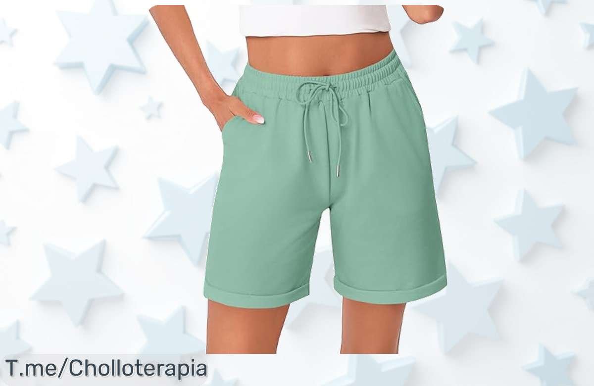 Litherday shorts mujer con cintura alta y bolsillos grandes precio loco nunca visto disfruta un verano fitness único corre por este ofertón antes que desaparezca