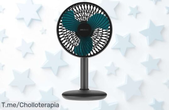 Lleva contigo el ventilador portátil Cecotec con batería potente y panel táctil fácil precio loco descuento brutal oferta única que vuela aprovecha ya este super chollo limitado