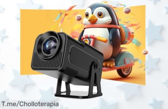 Lleva el cine a casa con el mini proyector Android 13 4K WiFi y ChatGPT imagen nativa 1080P precio loco descuento brutal oferta limitada ¡aprovecha ya!