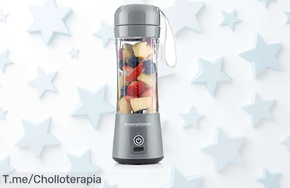 Lleva la batidora portátil más potente con 17000 r.p.m. y disfruta smoothies sin grumos en un precio loco que nunca has visto corre ya este super chollo es limitado