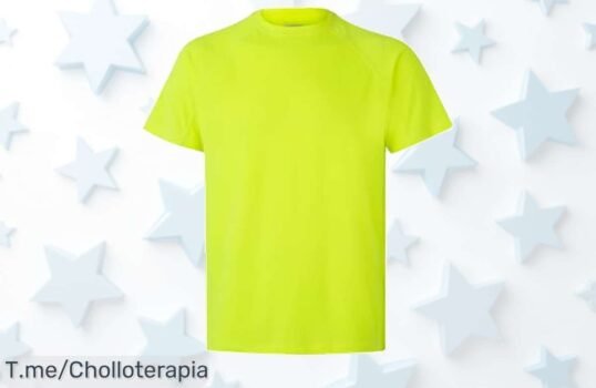 Lleva la camiseta técnica amarillo fluor talla XL con costuras resistentes diseño único y un super chollo nunca visto precio de ganga oferta limitada ¡aprovecha ya!