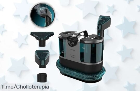 Lleva ya la Cecotec Conga 7000 Carpet&Spot Clean XXL con vapor potente en menos de un minuto limpieza total sin parar precio loco y ofertón único corre que vuelan