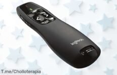 Logitech R400 inalámbrico con gran alcance y puntero láser disfruta de un descuento brutal en este ofertón único precio loco imperdible compra ya antes que se acabe