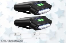 Luz de sombrero recargable con clip fácil y batería visible oferta nunca vista aprovecha este ofertón de precio loco solo 2 unidades corre que vuelan