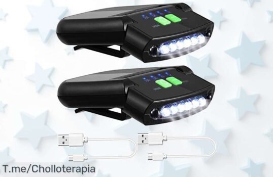 Luz de sombrero recargable con clip fácil y batería visible oferta nunca vista aprovecha este ofertón de precio loco solo 2 unidades corre que vuelan
