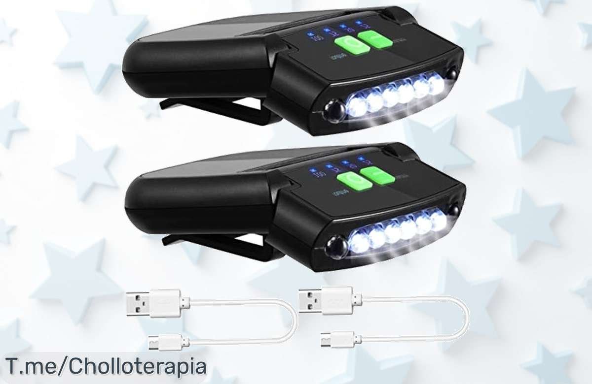 Luz de sombrero recargable con clip fácil y batería visible oferta nunca vista aprovecha este ofertón de precio loco solo 2 unidades corre que vuelan