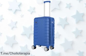 Maleta de cabina rígida súper ligera con ruedas 360 silenciosas y cierre seguro aprovecha este precio loco oferta única que se agota rápido compra ya