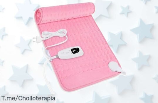 Manta eléctrica lumbar rosa que calienta rápido y cuida tu espalda con apagado automático disfruta de un descuento brutal nunca visto ¡aprovecha este ofertón precio loco ya!