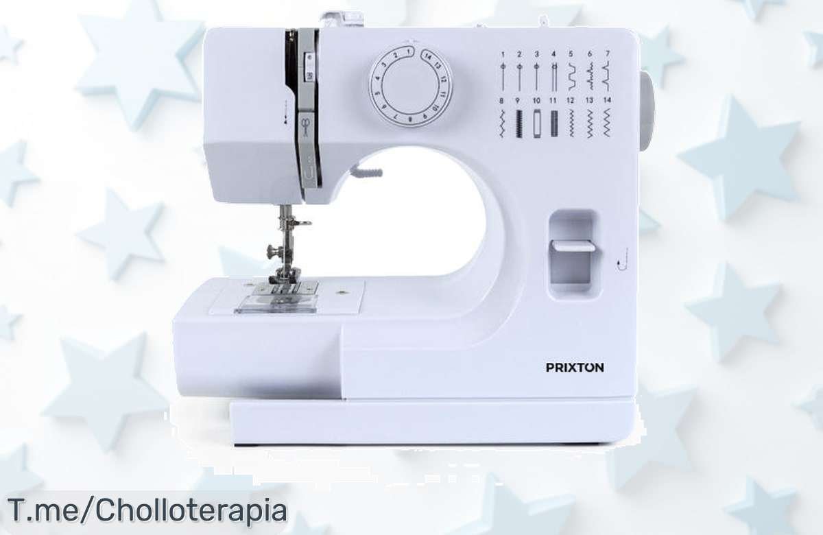 Máquina de coser Prixton P115 con 14 puntadas y doble velocidad en un ofertón nunca visto disfruta del precio loco por tiempo limitado ¡Corre que vuelan!