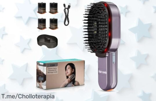 Masajeador eléctrico con spray de aceite esencial que suaviza y fortalece tu pelo en un precio loco nunca visto aprovecha este ofertón y compra ya antes que acabe