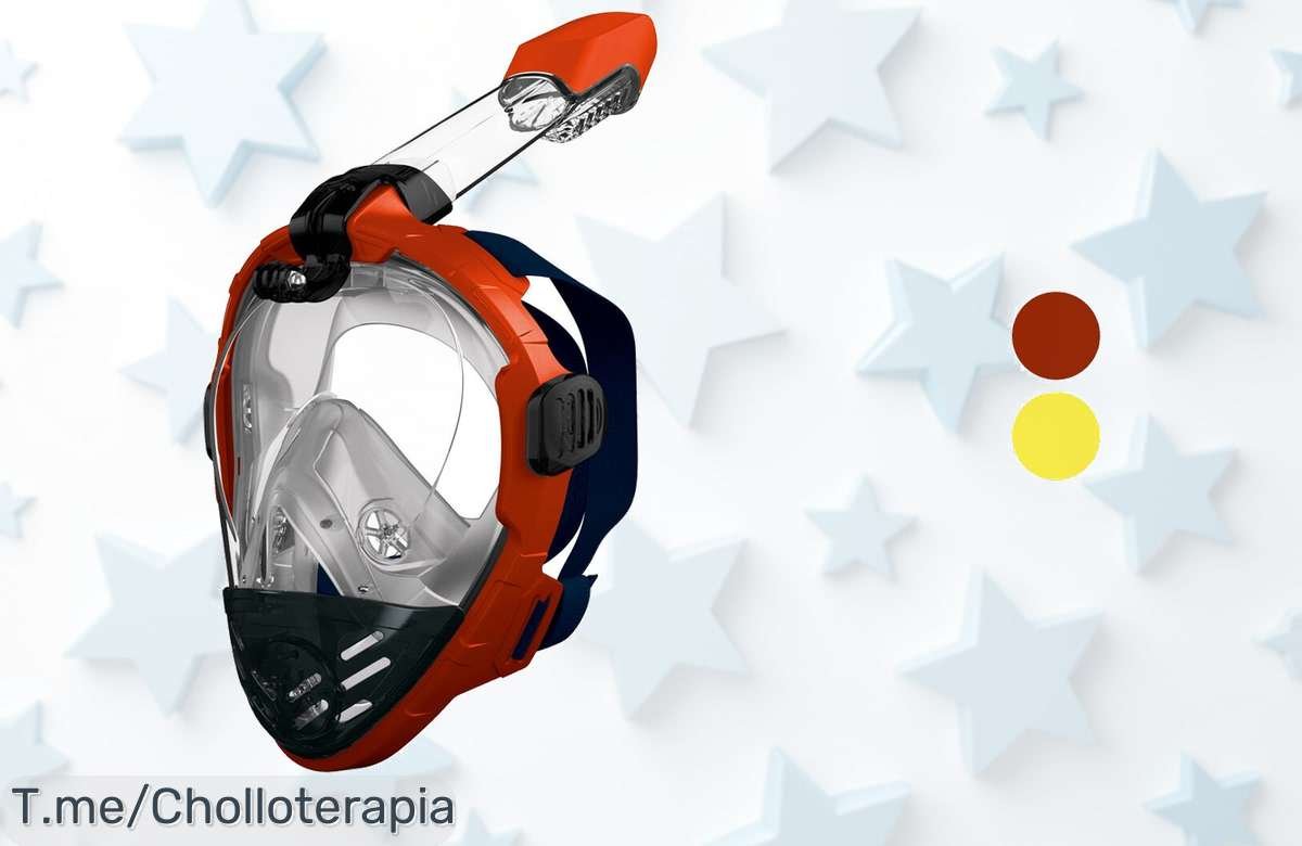 Máscara de buceo TotalView con pantalla panorámica a precio loco disfruta visión 360 y máxima comodidad ¡super chollo limitado date prisa antes que se acabe!