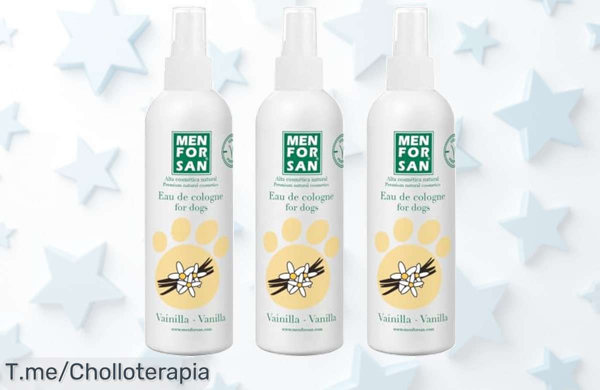 Menforsan agua de colonia para perros vainilla con aroma fresco que dura todo el día y cuida su piel sin irritar disfruta este precio loco y descuento brutal solo hoy compra ya