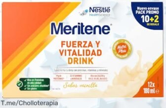 Meritene fuerza y vitalidad vainilla con proteínas para músculos fuertes gran descuento brutal oferta limitada precio loco no esperes más corre por tu super chollo