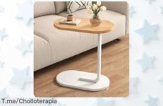 Mesa auxiliar en forma de C lujo ligero moderno con descuento brutal nunca visto precio loco súper chollo unidades volando aprovecha ya este ofertón único y limitado