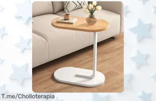 Mesa auxiliar en forma de C lujo ligero moderno con descuento brutal nunca visto precio loco súper chollo unidades volando aprovecha ya este ofertón único y limitado