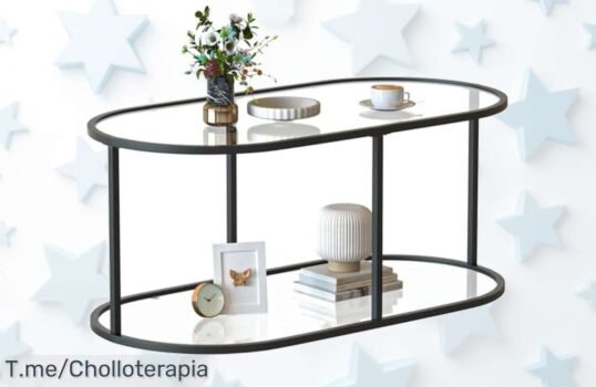 Mesa de centro moderno huhote con doble espacio y marco negro un ofertón nunca visto para transformar tu sala al precio loco que estabas esperando compra ya antes de que se agoten