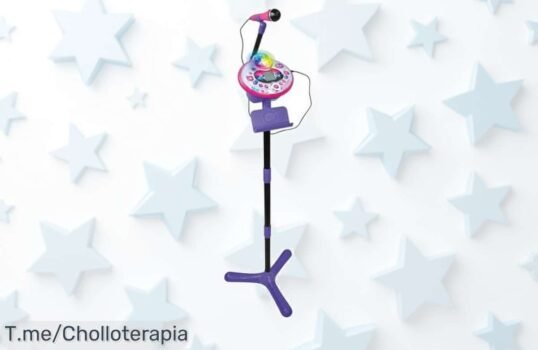 Micrófono karaoke VTech Kidi Superstar 9 en 1 con luces, juegos y grabadora a precio loco nunca visto para cantar como una estrella ¡ofertón de super chollo que vuela corre ya!