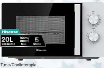 Microondas Hisense con grill y revestimiento cerámico a precio loco una oferta brutal para cocinar rápido y limpio ¡aprovecha este super chollo antes que se acabe!