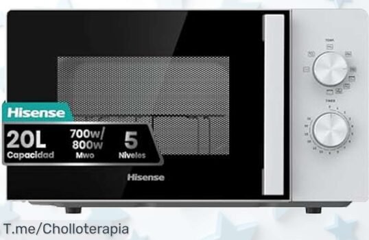 Microondas Hisense con grill y revestimiento cerámico a precio loco una oferta brutal para cocinar rápido y limpio ¡aprovecha este super chollo antes que se acabe!