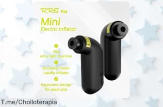 Mini bomba eléctrica RRSKIT súper potente es el super chollo que nunca viste para inflar rápido con batería recargable aprovecha este descuento brutal y llévatela ya