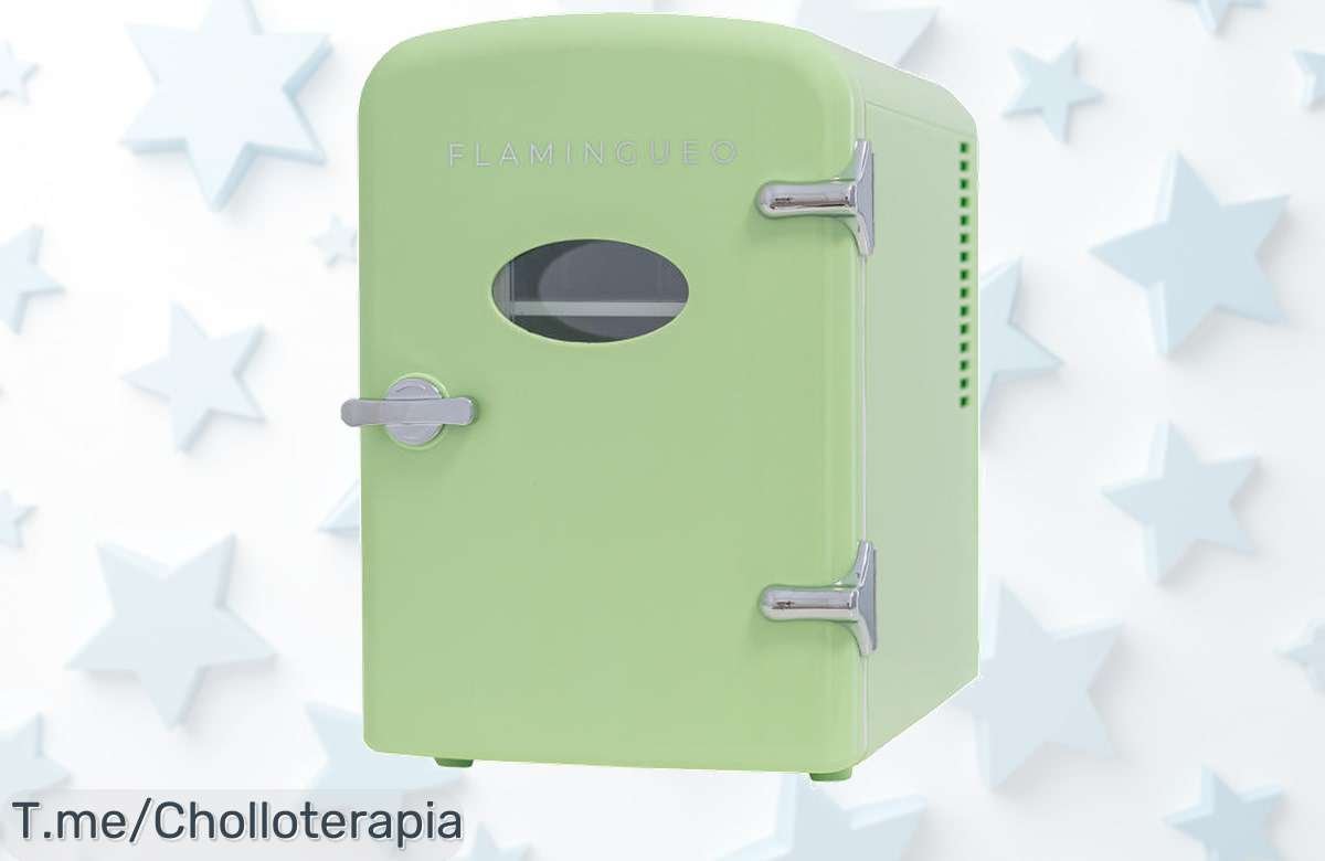 Mini nevera flamingueo 4L con frío y calor para tus skincare es un ofertón con descuento brutal precio loco nunca visto que vuela aprovecha ya esta ganga limited edition