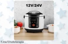 Mini olla arrocera para coche con capacidad ideal para viajes precio loco y descuento brutal cocina fácil sopa y gachas oferta limitada corre antes que vuelen