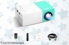 Mini proyector portátil para niños con Bluetooth y puertos múltiples calidad de cine en casa a precio loco disfruta el ofertón antes que se agote compra ya
