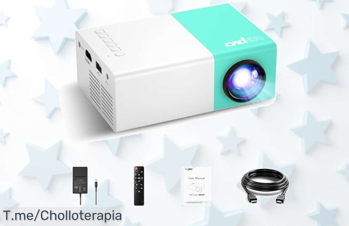 Mini proyector portátil para niños con Bluetooth y puertos múltiples calidad de cine en casa a precio loco disfruta el ofertón antes que se agote compra ya