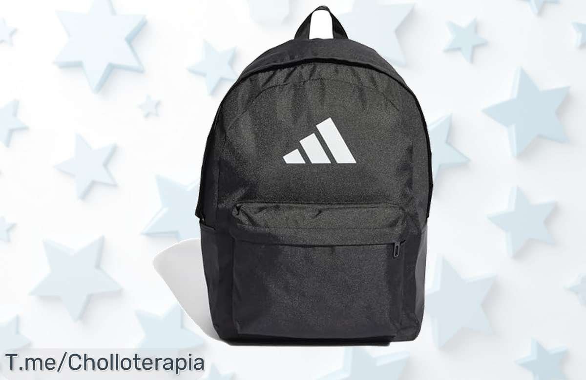 Mochila Adidas Classic 3BARS con correas ajustables y bolsillo seguro a precio loco disfruta de un super chollo que no dura aprovecha el descuento brutal ya