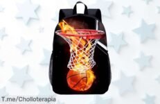 Mochila de fútbol 3D con súper espacio y diseño impermeable un ofertón nunca visto para que tus peques luzcan genial corre por este descuento brutal ya