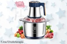 Molinillo eléctrico de acero inoxidable con 5 litros para triturar y rebanar como un experto Precio loco y descuento brutal Nunca visto Aprovecha el super chollo antes que se agote