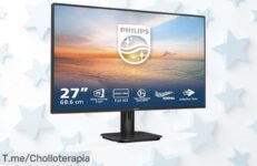Monitor Philips 27” Full HD con altavoz y respuesta ultra rápida de 1 ms a precio loco colores vibrantes juegos sin rayas super chollo que no puedes dejar pasar actúa ya