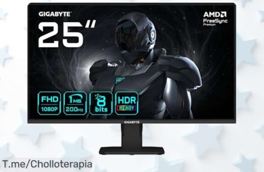Monitor gaming Gigabyte GS25F2 con 200Hz y colores que flipas a precio loco un super chollo con descuento brutal para jugar sin lag compra ya antes de que se acabe
