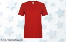 Mukua camiseta roja mujer talla L diseño resistente y adaptable con elastano a precio loco super chollo descuento brutal único corre antes que se agote