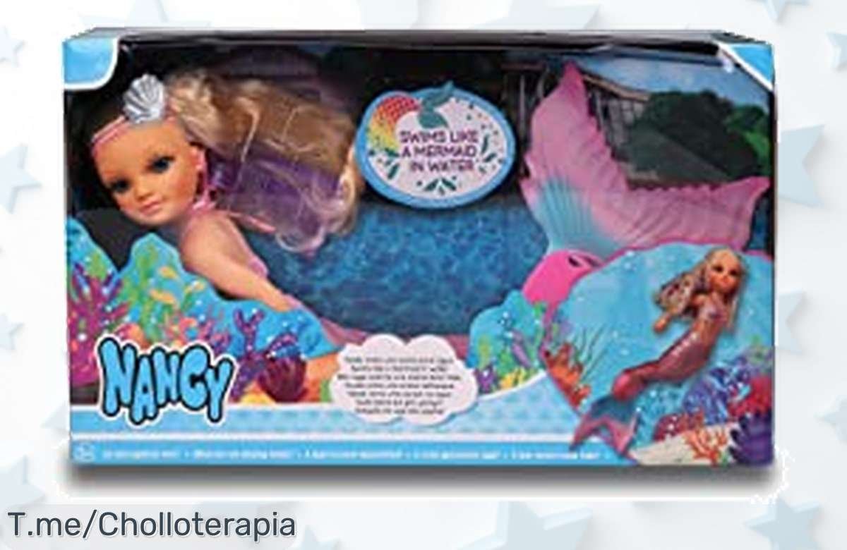 Nancy la sirena que nada y se para sola con cola brillante el ofertón nunca visto que alegra tus juegos agua o tierra precio de ganga solo por tiempo limitado actúa ya