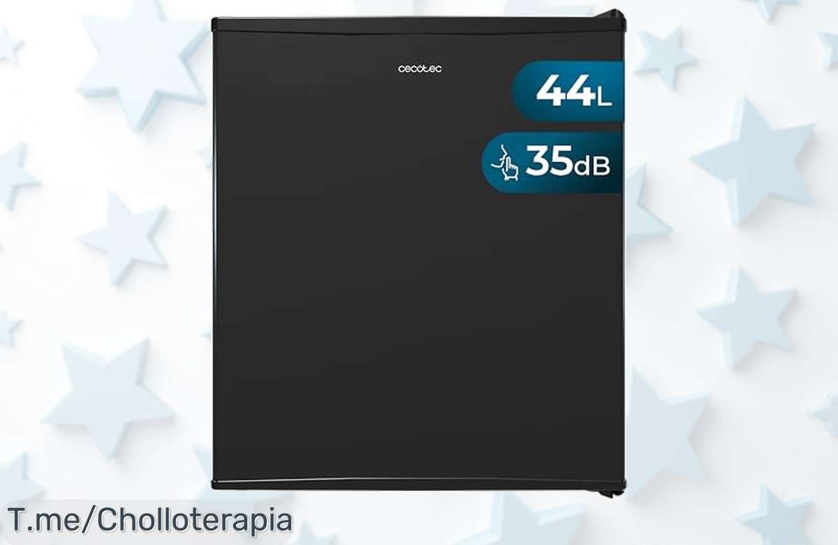 Nevera mini bar Cecotec 44L con enfriado ultra rápido y silencioso el ofertón del año que enfría todo al instante ¡aprovecha este descuento brutal antes de que desaparezca!