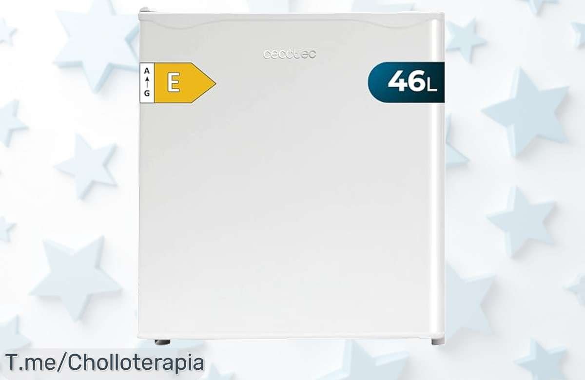 Nevera pequeña Cecotec 46L con puerta reversible y súper silencio aprovecha este super chollo de precio loco nunca visto compra ya antes que acabe la oferta