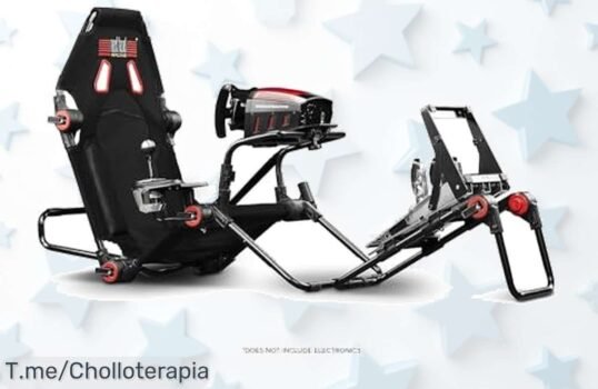 Next Level Racing FGT Lite con ajustes rapidísimos para volante y pedales precio loco nunca visto aprovecha este ofertón de súper chollo que se pliega fácil compra ya antes que acabe