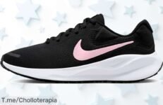 Nike Revolution 7 mujer negro rosa con suela antideslizante ajuste perfecto un ofertón nunca visto a precio de ganga que vuela aprovecha este descuento brutal ya