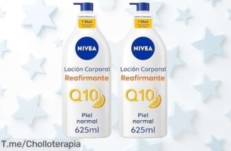 Nivea Q10 loción reafirmante pack de 2 con vitamina C y hidratación hasta 72h piel firme en 7 días precio loco y descuento brutal oferta limitada ¡compra ya este super chollo!