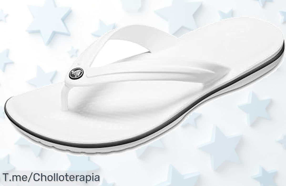 No creas que es un ofertón cualquiera Crocs Crocband Flip blanco 39/40 con suela ultraligera para volar comodidad y diseño duradero a precio loco corre ya oferta nunca vista limitada