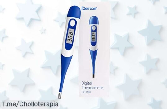 No dejes escapar el termómetro digital flexible Berrcom con alarma de fiebre disfruta su precio loco y descuento brutal aprovecha este super chollo antes que se acabe